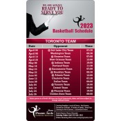 4x7 Custom One Team Toronto Team Basketball Schedule Catering Services Magnets 25 Mil Round Corners