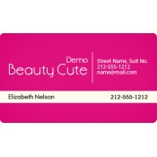 2x3.5 Custom Printed Beauty Salon Business Card Magnets 20 Mil Round Corners
