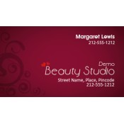 2x3.5 Promotional Beauty Salon Business Card Magnets 20 Mil Square Corners