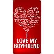 2.25x4.25 Custom Valentine's Day for Boyfriend Magnets 20 Mil Round Corners