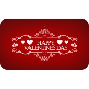 2x3.5 Custom Valentine's Day Magnets 20 Mil Round Corners