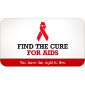 2x3.5 Custom AIDS Awareness Day Magnets 20 Mil Round Corners