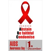 4x6 Custom Aids Awareness Day Magnets 20 Mil Square corners