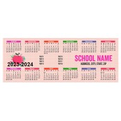 2.17x5.6 Custom School Calendar Magnets 20 Mil Square Corners