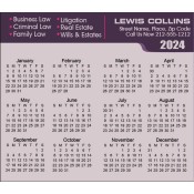 3.5x4 Custom Legal Calendar Magnets 20 Mil Square Corners