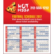 3.5x4 Custom Pizza Sports Schedule Magnets 20 Mil Square Corners 