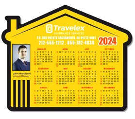House Shaped Calendar Magnets 20 Mil