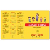 4x7 Custom School Academic Year Calendar Magnets 20 Mil Square Corners