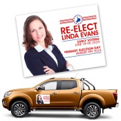 24x18 Custom Election Car Bumper Truck Sign Magnets - Outdoor & Car Magnets 35 Mil Round Corners