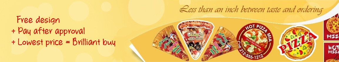 Pizza Refrigerator Magnets & Car Magnets