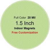 1.5 Inch Custom Refrigerator Circle Magnets 20 Mil