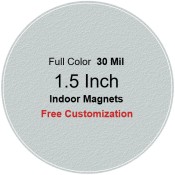 1.5 Inch Custom Circle Shaped Indoor Magnets 35 Mil