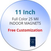 11 Inch Custom Circle Magnets 25 Mil