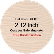 2.12 Inch Custom Circle Magnets - Outdoor & Car Magnets 35 Mil