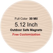 5.12 Inch Custom Circle Magnets - Outdoor & Car Magnets 35 Mil