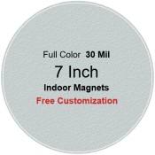 7 Inch Custom Circle Shape Indoor Magnets 35 Mil