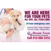 12x18 Custom Veterinary Hospital Magnetic Car Truck Auto Vehicle Signs Magnets - Outdoor & Car Magnets 35 Mil Round Corners
