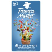 4x7 Custom Farmers Market Magnets 20 Mil Round Corners
