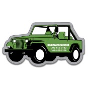 3.75x1.62 Custom Jeep Shape Magnets 20 Mil