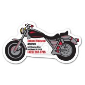 3.75x1.62 Custom Motorcycle Shape Magnets 20 Mil