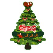 4.53x6.06 Customized Christmas Tree Shaped Indoor Magnets 35 Mil