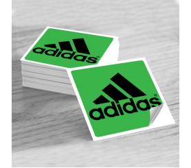 2 X 2 Inch Customized Square White or Clear Plastic stickers