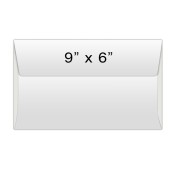 Envelope 9 x 6 Plain White