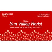 2x3.5 Custom Printed Florist Business Card Magnets 20 Mil Round Corners