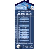 3.5x9 Custom One Team Atlanta Team Football Schedule Home Insurance House Shape Magnets 20 Mil