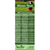 3.5x9 Custom One Team Atlanta Team Football Schedule Life Insurance Business Card Magnets 20 Mil