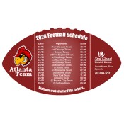 4x7 Custom One Team Atlanta Team Football Schedule Hotel Resort Football Shape Magnets 20 Mil