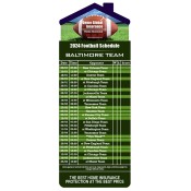 3.5x9 Custom One Team Baltimore Team Football Schedule Real Estate House Shape Magnets 20 Mil