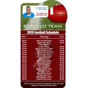 3.875x7.25 Custom One Team Buffalo Team Football Schedule Podiatrist Bump Shape Magnets 20 Mil