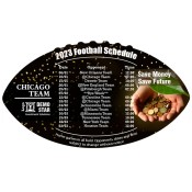 4x7 Custom One Team Chicago Team Football Schedule Investment Football Shape Magnets 20 Mil