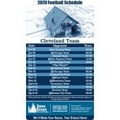 4x7 Custom One Team Cleveland Team Football Schedule Home Construction Magnets 25 Mil Round Corners