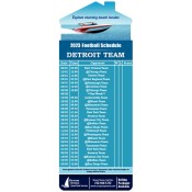 3.5x9 Custom One Team Detroit Team Football Schedule Speed Boat Services House Shape Magnets 20 Mil