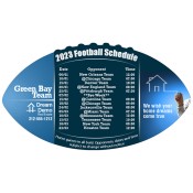 4x7 Custom One Team Green Bay Team Football Schedule Real Estate Football Shape Magnets 20 Mil