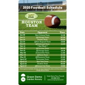 4x7 Custom One Team Houston Team Football Schedule Magnets 25 Mil Round Corners