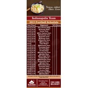 3.5x9 Custom One Team Indianapolis Team Football Schedule Chinese Restaurant Business Card Magnets 20 Mil