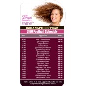 3.875x7.25 Custom One Team Indianapolis Team Football Schedule Beauty Care Bump Shape Magnets 20 Mil