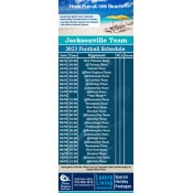 3.5x9 Custom One Team Jacksonville Team Football Schedule Beach Resort Business Card Magnets 20 Mil