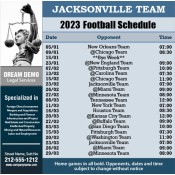 5x5 Custom One Team Jacksonville Team Football Schedule Legal Services Magnets 20 Mil Square Corners