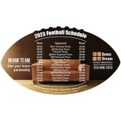 4x7 Custom One Team Miami Team Football Schedule Home Furnishings Football Shape Magnets 20 Mil