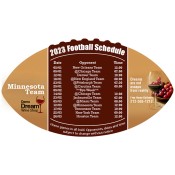 4x7 Custom One Team Minnesota Team Football Schedule Wine Shop Football Shape Magnets 20 Mil