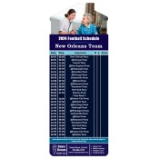 3.5x9 Custom One Team New Orleans Team Football Schedule Health Care House Shape Magnets 20 Mil