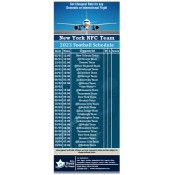 3.5x9 Custom One Team New York NFC Team Football Schedule Air Travels Business Card Magnets 20 Mil