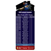 3.5x9 Custom One Team New York AFC Team Football Schedule Beer Parlor House Shape Magnets 20 Mil
