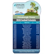 3.875x7.25 Custom One Team Pittsburgh Team Football Schedule Beach Resort Bump Shape Magnets 20 Mil