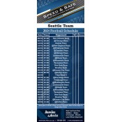 3.5x9 Custom One Team Seattle Team Football Schedule Automobile Business Card Magnets 20 Mil