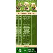 3.5x9 Custom One Team St Louis Team Football Schedule Dog Care Business Card Magnets 20 Mil
